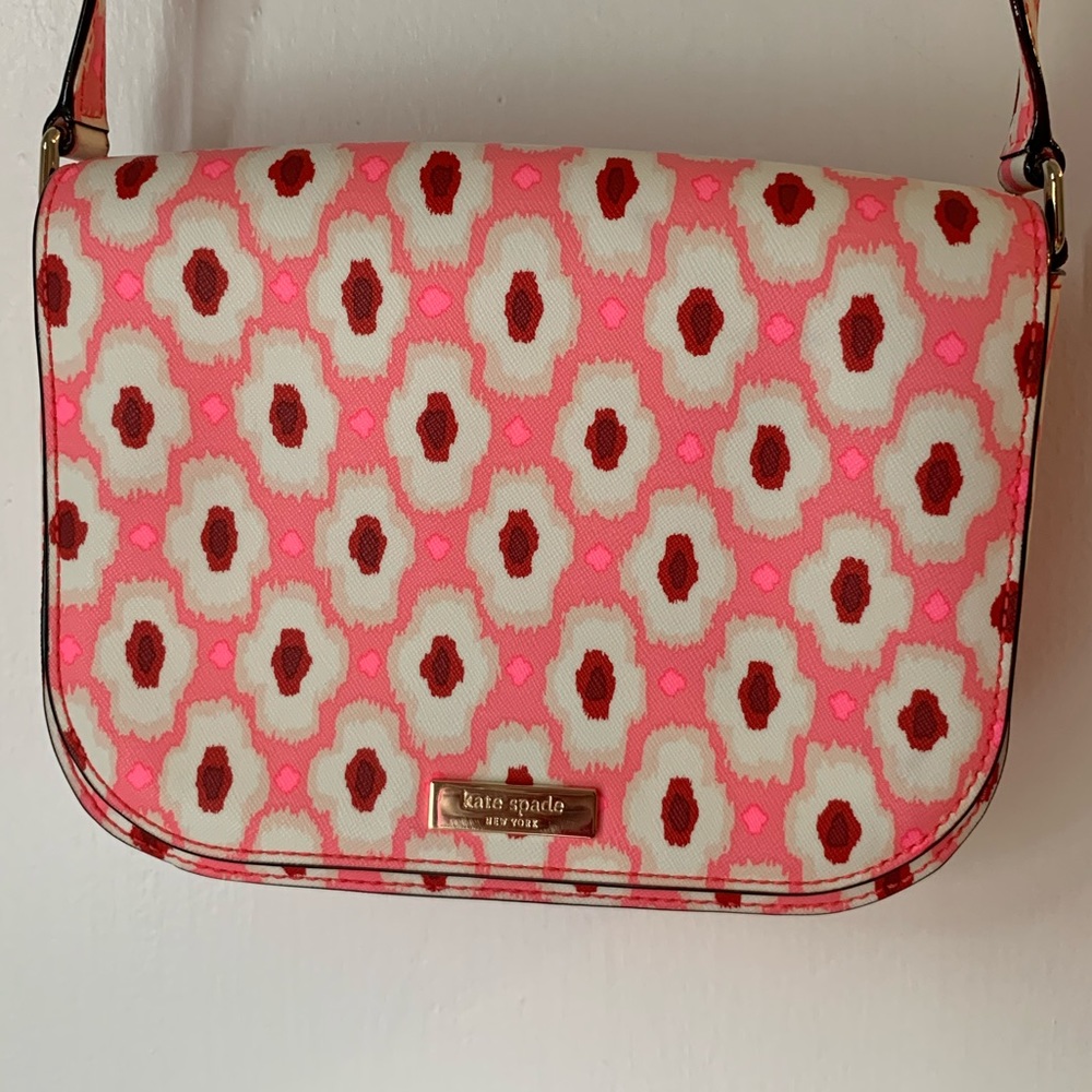 Kate Spade Pink Patterned Crossbody Purse